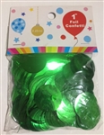 1 inch Metallic GREEN Foil Confetti