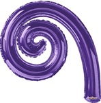 14 inch Kurly Spiral PURPLE