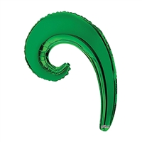 14 inch Kurly Wave GREEN foil balloon