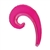 Kurly Wave HOT PINK foil balloon