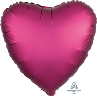 Satin Luxe Pomegranate Heart