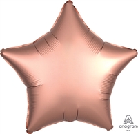 19 inch Satin Luxe ROSE COPPER Foil Balloon