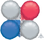 RED, SILVER, BLUE MagicArch Balloon