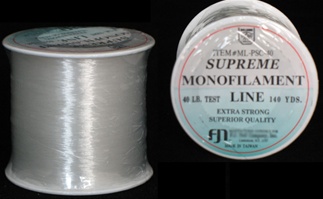 40lb Test Clear Monofilament for Balloon Arch 140yd, Price Per EACH