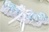 Garter/Arm Band Light Blue with Light Blue Lace Heart