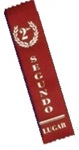 2in x 8in Spanish RED 2nd Place Ribbon