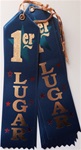 2in x 8in Spanish BLUE 1er LUGER Ribbon