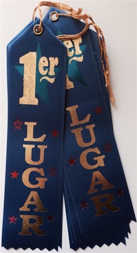 2in x 8in Spanish BLUE 1er LUGER Ribbon