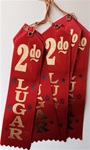 2in x 8in Spanish RED 2do LUGER Ribbon