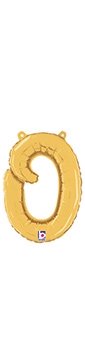 Script Letter o Gold