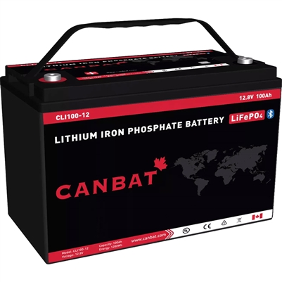 CANBAT 12V 100AH LITHIUM BATTERY (LIFEPO4) -  CLI100-12