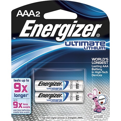 Energizer Ultimate Lithium 1.5v AAA - 2 Pack