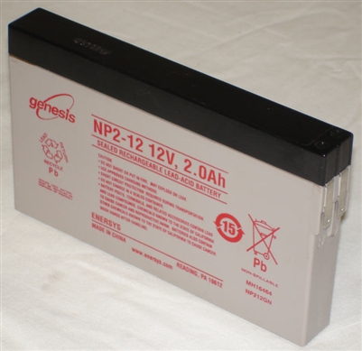 ENERSYS - NP2-12 LEAD ACID BATTERY - 12V  2AH