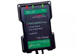 DUAL PRO Charging Systems - Recreational/Industrial Series RS1/IS1 One 6 Amp Bank 6 Amps 12V