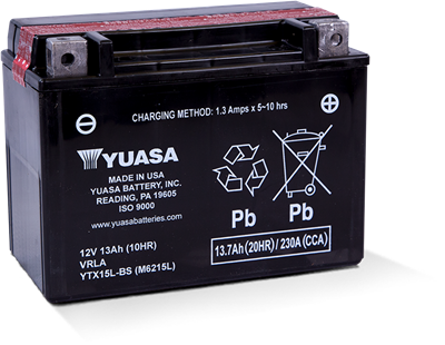 YTX15L-BS POWERSPORT AGM BATTERY