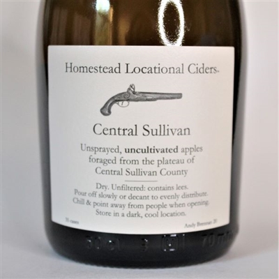 500ml bottle of Aaron Burr Homestead Locational Cider Central Sullivan from Wurtsboro New York