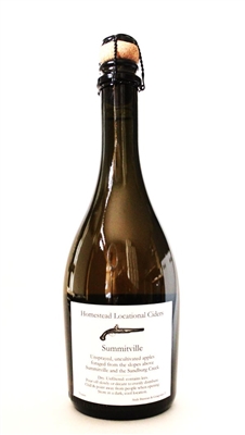 500ml bottle of Aaron Burr Homestead Locational Cider Summitville from Wurtsboro New York