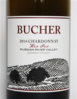 750ml bottle of 2014 Bucher Vineyard Rio Oro Chardonnay from the Russian River Valley of Sonoma California