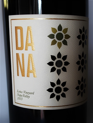 750ml bottle of 2013 Dana Estates Cabernet Sauvignon from the Lotus Vineyard in the west of the Vaca Mountains of Napa Valley California