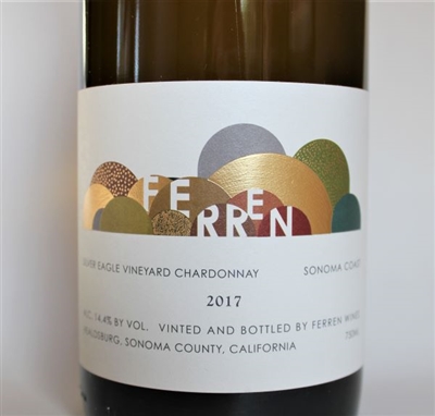 750ml bottle of 2017 Ferren Silver Eagle Vineyard Chardonnay from the Sonoma Coast of California