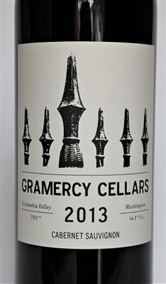 750ml bottle of 2013 Gramercy Cellars Cabernet Sauvignon Columbia Valley from Washington state