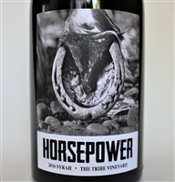 750ml bottle of 2016 Horsepower Syrah from The Tribe Vineyard in Walla Walla Valley of Washington State