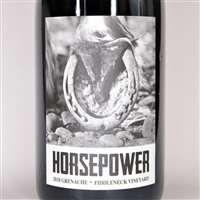 750ml bottle of 2018 Horsepower Grenache Fiddleneck Vineyard in Walla Walla Valley of Washington State