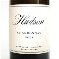750 ml bottle of 2021 vintage Hudson Vineyards Chardonnay from Carneros Napa Valley California