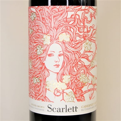 750ml bottle of 2018 Scarlett Cabernet Sauvignon by McGah Family Vineyards in Rutherford Napa Valley California