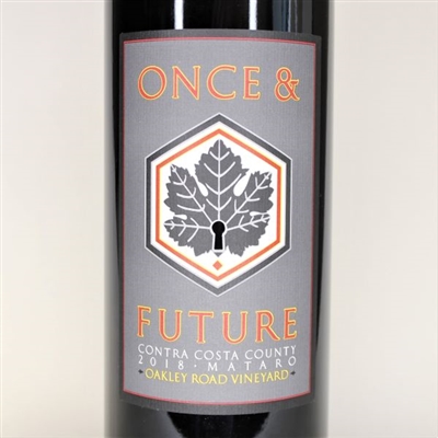 750ml bottle of 2018 Once and Future Oakley Road Mataro from the Contra Costa County AVA of California