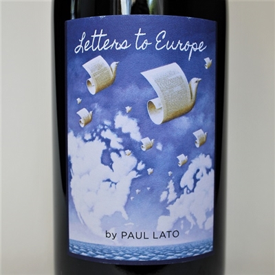 750ml bottle of 2016 Paul Lato Letters to Europe Syrah Grenache red wine blend from Santa Barbara County California