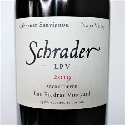 750 ml bottle of 2019 Schrader LPV Beckstoffer Las Piedras Vineyard Cabernet Sauvignon from Napa Valley, California