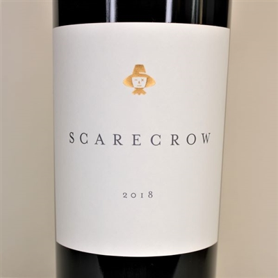 750ml bottle of 2018 Scarecrow Cabernet Sauvignon from the J.J. Cohn Vineyard of Rutherford in Napa Valley California. A 100 point wine by winemaker Celia Welch