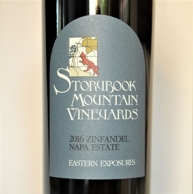 750ml bottle of 2016 Storybook Mountain Vineyards Eastern Exposures Zinfandel Napa Valley California