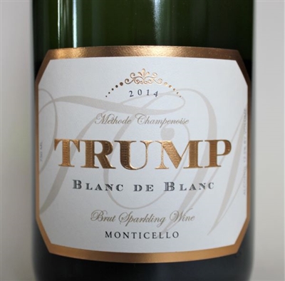 750ml bottle of 2014 Trump Winery Blanc de Blancs Brut Methode Champenoise sparkling wine