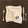 Gather Black Embroidered Napkin Set of 4