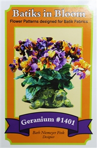 Batiks in Bloom ~ Geranium #1401