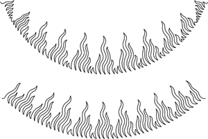 VR Flame Border and Flame Corner P2P