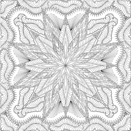 Lumina Feathered Star Quilting Pattern