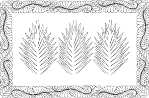 Three ~ Quiltworx.com Leaf Series Quilting Pattern