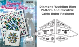 Diamond Wedding Ring Pattern and Creative Grids Ruler Package