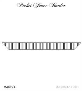 JNQ00242C003 Picket Fence Border