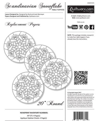 Scandinavian Snowflake Replacment Papers