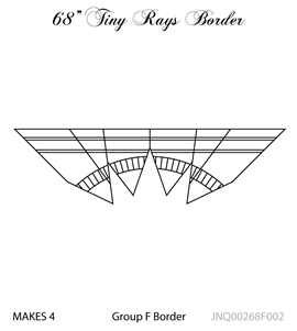 JNQ00268F002 68" Tiny Rays Border