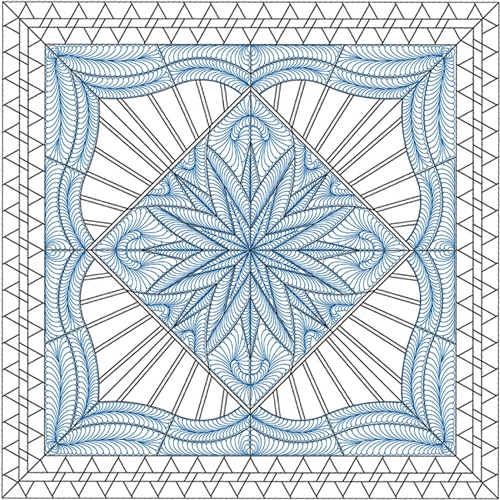 Mysterious Courtyard Quilting Pattern