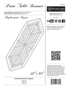 Prism Table Runner Replacement Papers