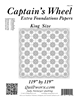 Captain's Wheel King Size Extra Foundation Papers