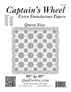 Captain's Wheel Queen Size Extra Foundation Papers
