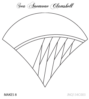 JNQ134C003 Sea Anemone Clamshell