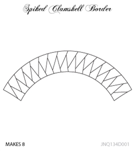 JNQ134D001 Spiked Clamshell Border